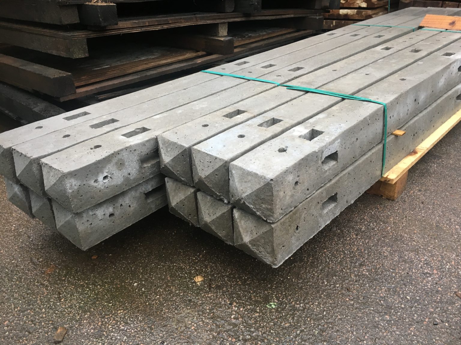 Corner Morticed Concrete Post Linney FencingLinney Fencing