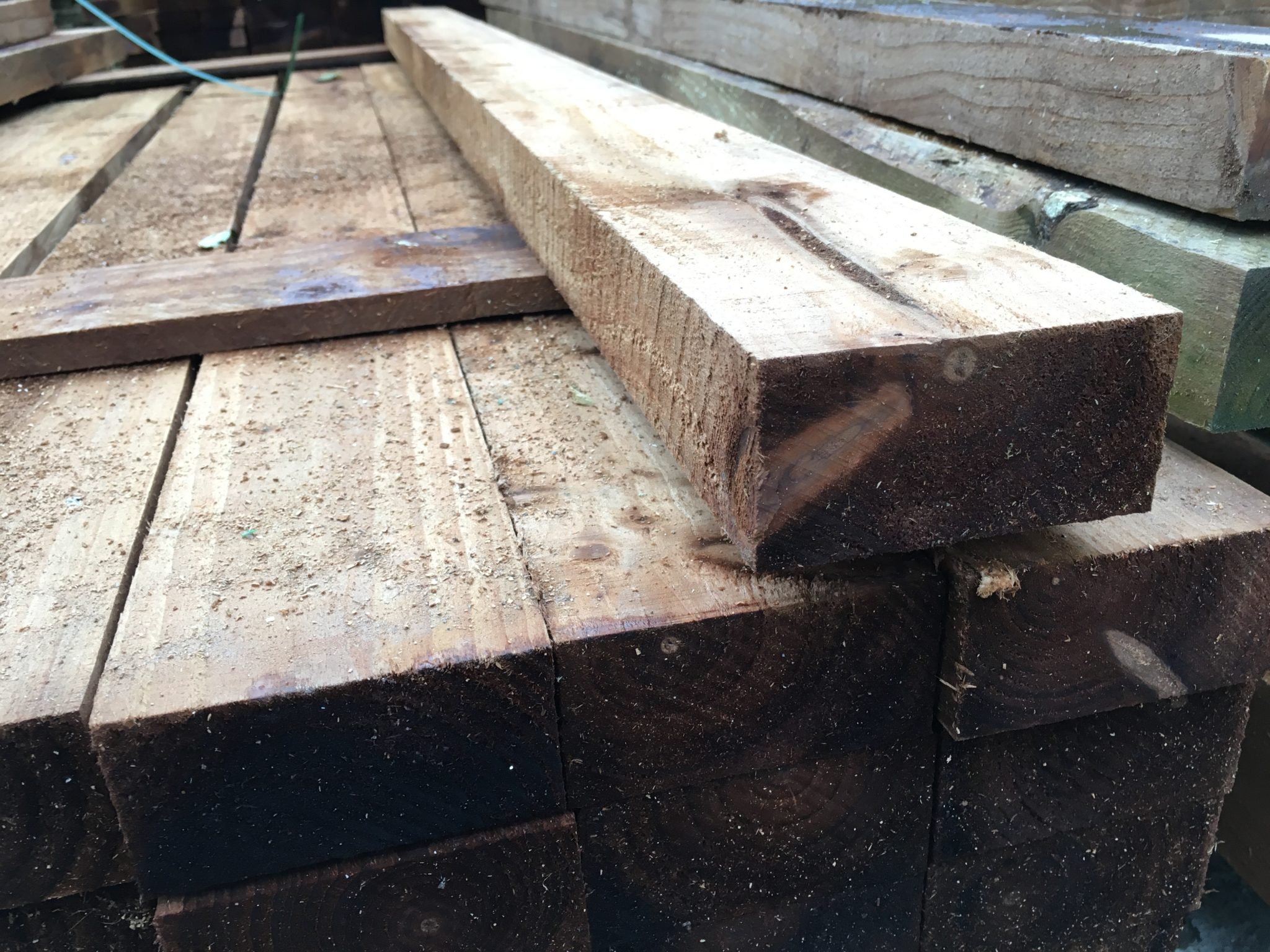 4x2 Timber wall plates Linney FencingLinney Fencing